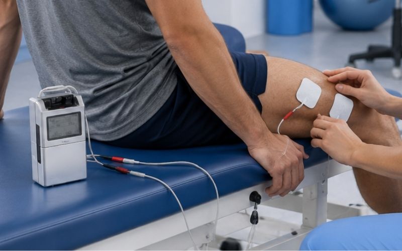 Equipos modernos de fisioterapia y rehabilitación