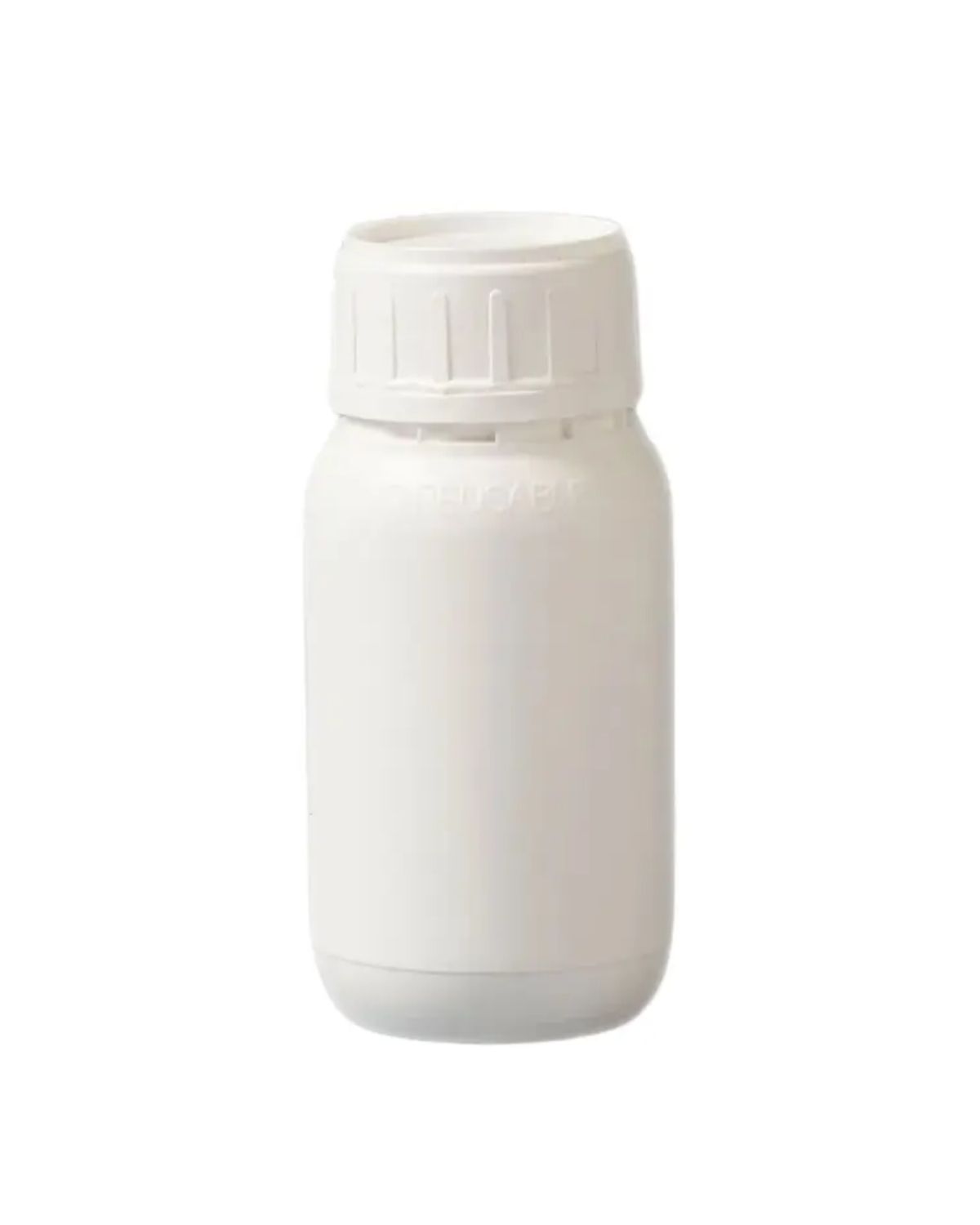 Frasco plástico blanco con tapa
