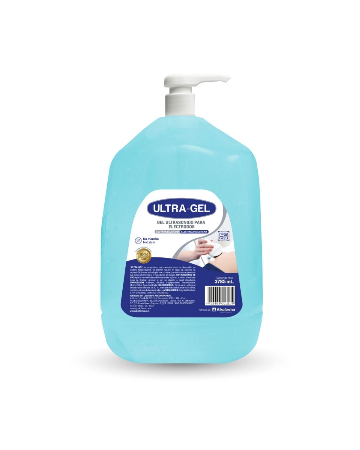 Gel para ecografía transparente Alkofarma