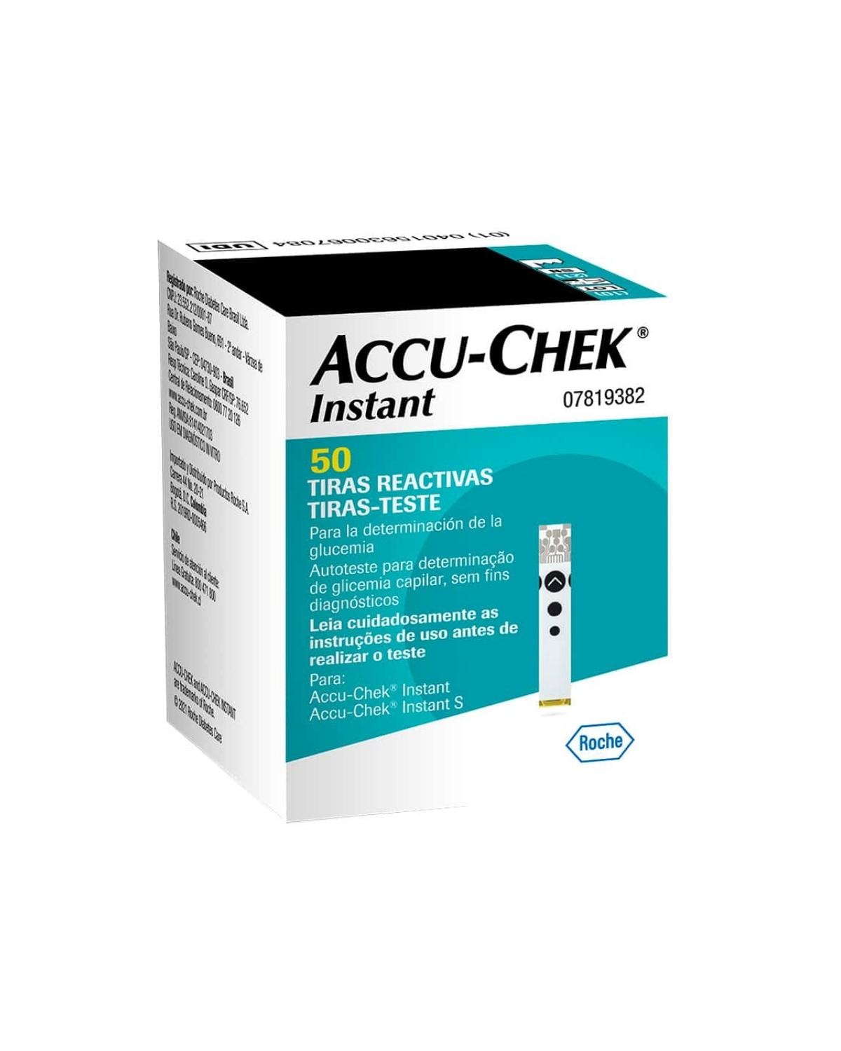 Tira reactiva para glucómetro Accu-Chek Instant